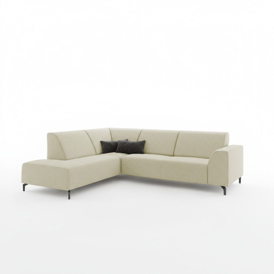 Narożnik Eternis lewy L-kształtny beżowy szenil